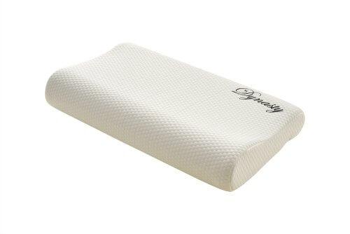 100% Latex Foam Contour Neck Support Pillow with Cool Silk Cover | Dynasty Mattress