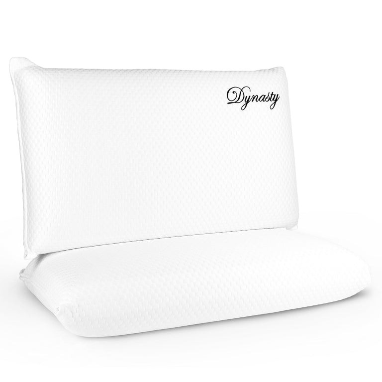 2 Coolbreeze Gel Memory Foam Pillows - DynastyMattress