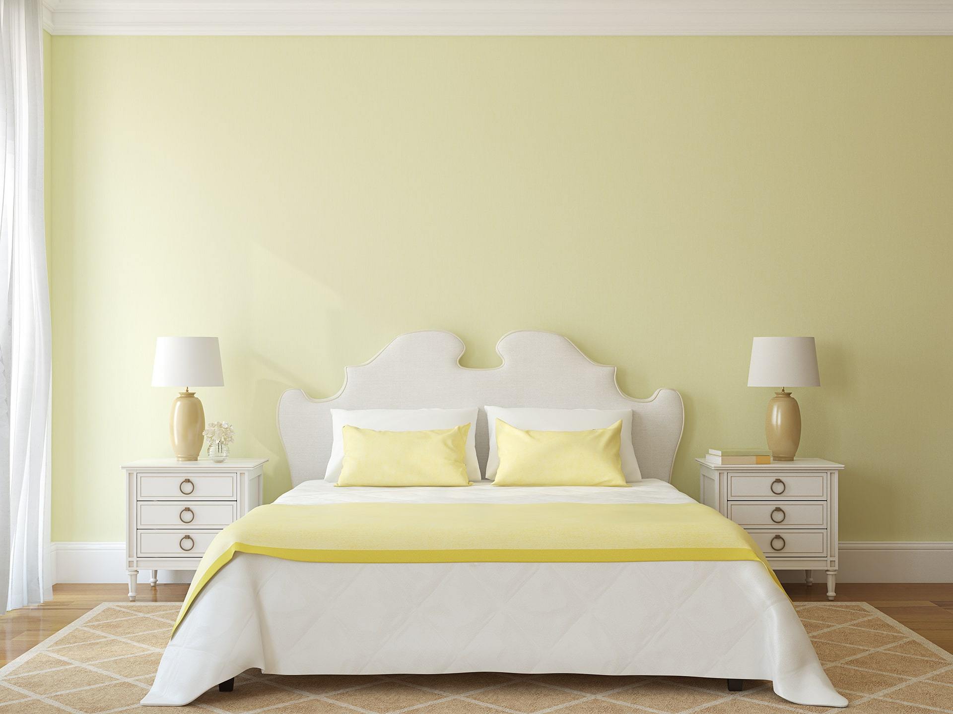 Mattress In Front of Yellow Wall | Dynasty Mattress